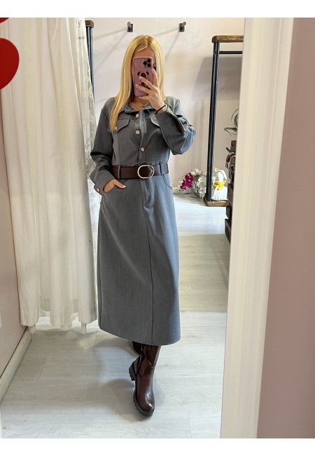 Vestito lungo OFFICE grigio