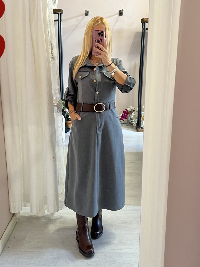 Vestito lungo OFFICE grigio