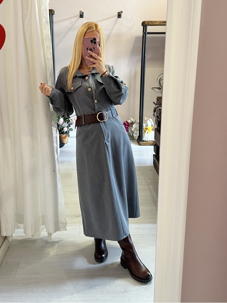Vestito lungo OFFICE grigio