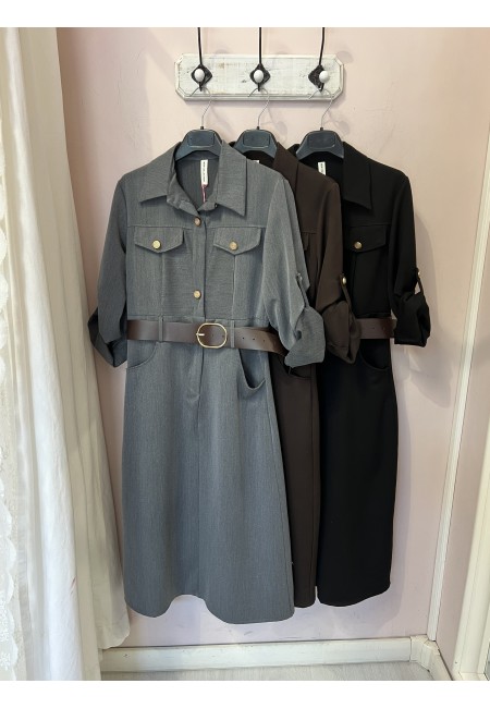 Vestito lungo OFFICE grigio