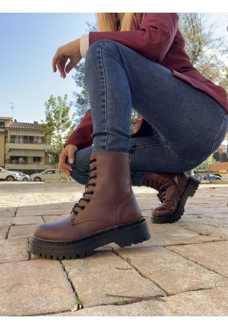 Stivali anfibi VINACCIA bordeaux