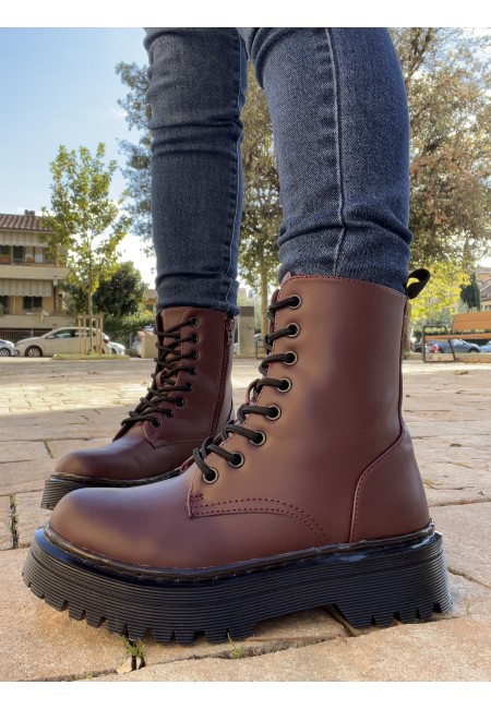 Stivali anfibi VINACCIA bordeaux