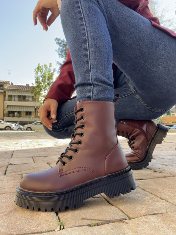 Stivali anfibi VINACCIA bordeaux