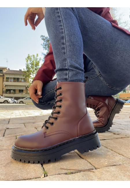 Stivali anfibi VINACCIA bordeaux