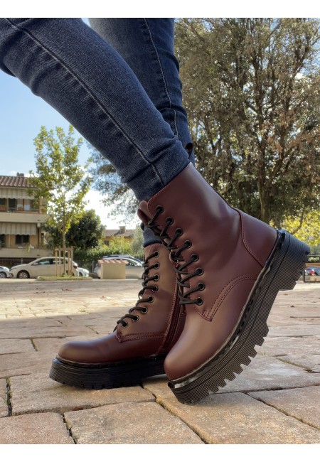 Stivali anfibi VINACCIA bordeaux