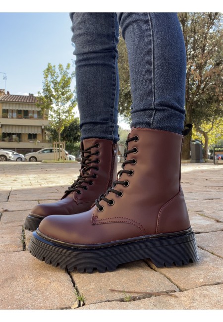 Stivali anfibi VINACCIA bordeaux