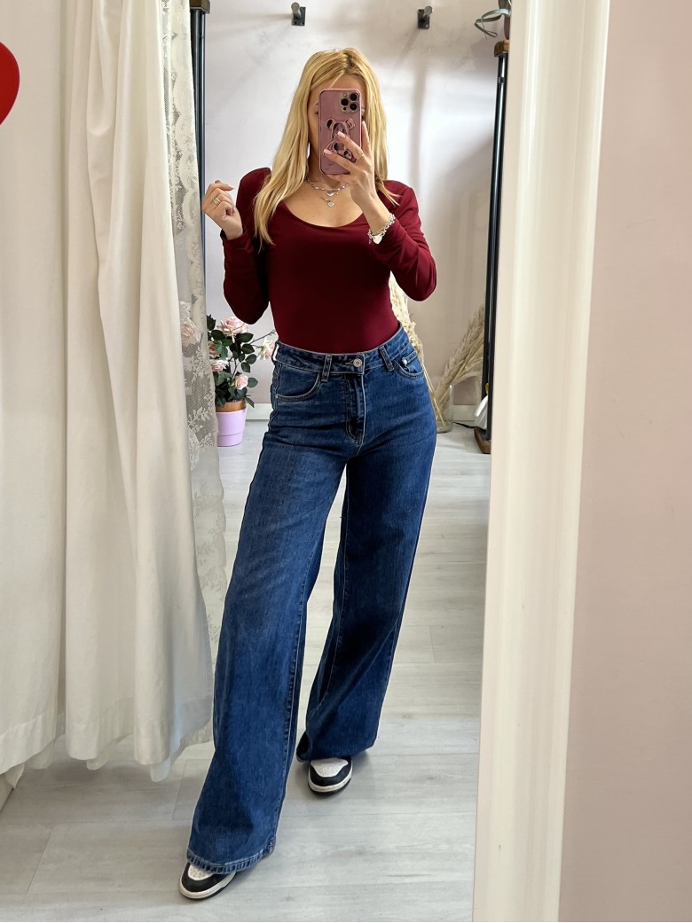 Body scollo tondo Bordeaux