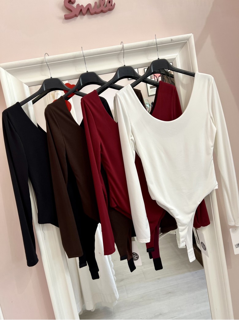 Body scollo tondo Bordeaux