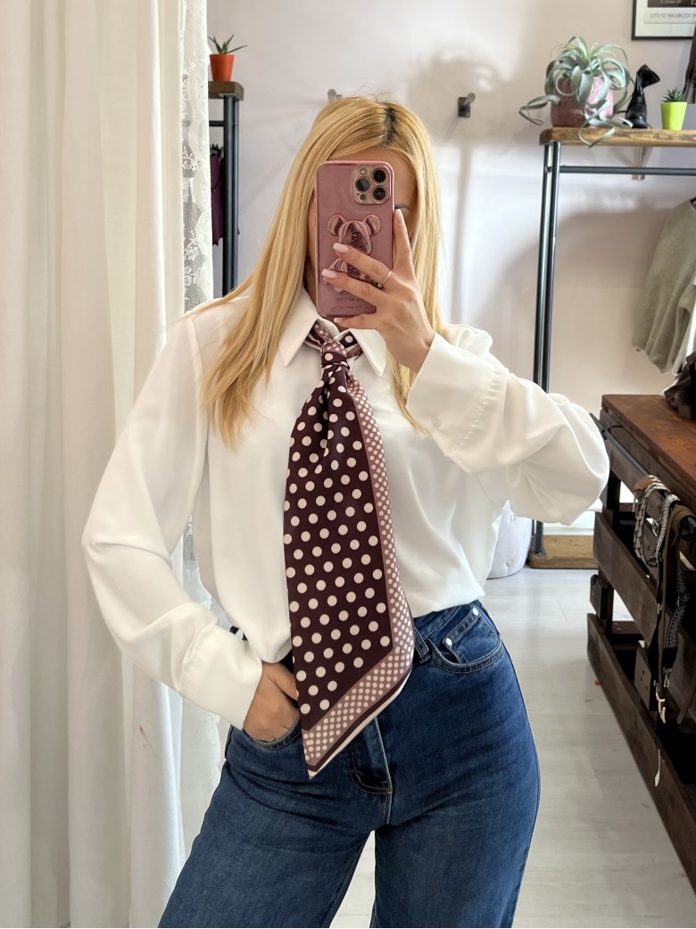 Camicia morbida bianca