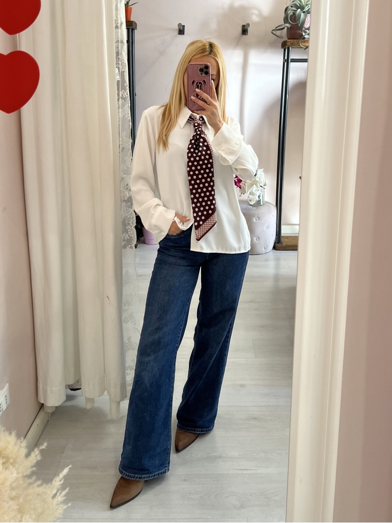 Camicia morbida bianca