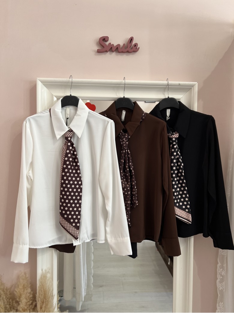 Camicia morbida bianca