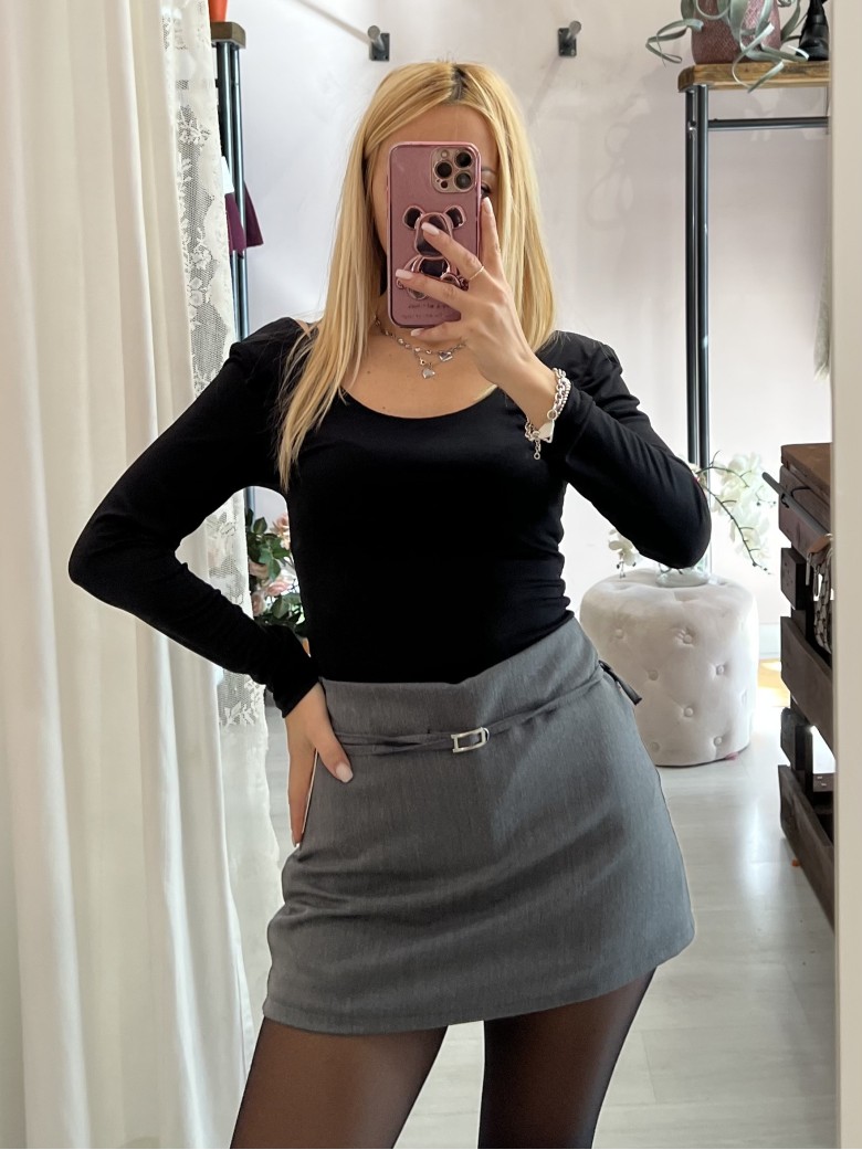 Gonna belen con sotto il pantaloncino GRIGIA
