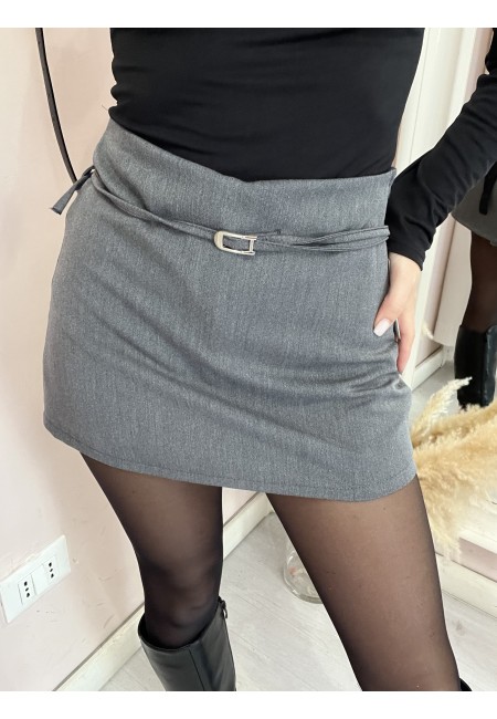 Gonna belen con sotto il pantaloncino GRIGIA