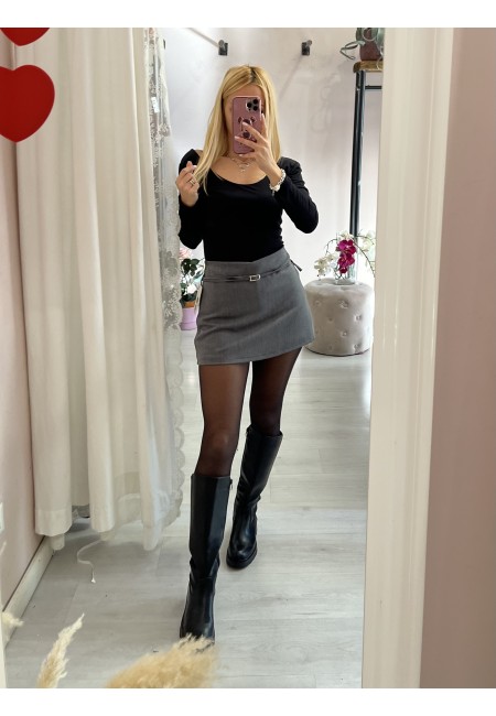 Gonna belen con sotto il pantaloncino GRIGIA