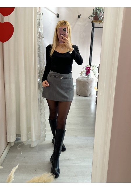 Gonna belen con sotto il pantaloncino GRIGIA