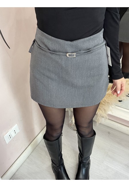 Gonna belen con sotto il pantaloncino GRIGIA