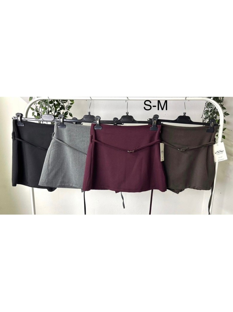 Gonna belen con sotto il pantaloncino BORDEAUX