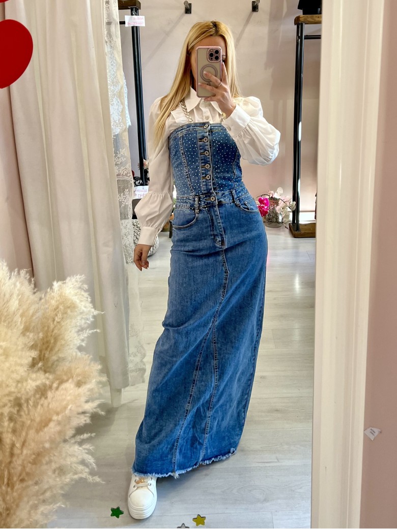 Camicia bottoni CUORE bianca