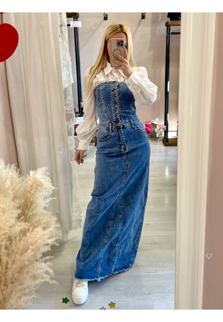 Camicia bottoni CUORE bianca