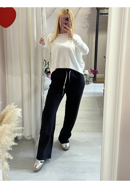 Pantaloni LOST velluto a coste nero