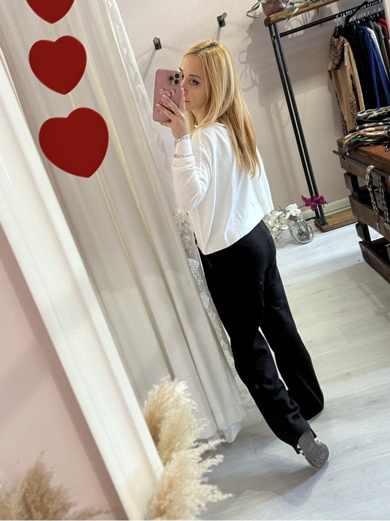 Pantaloni LOST velluto a coste nero