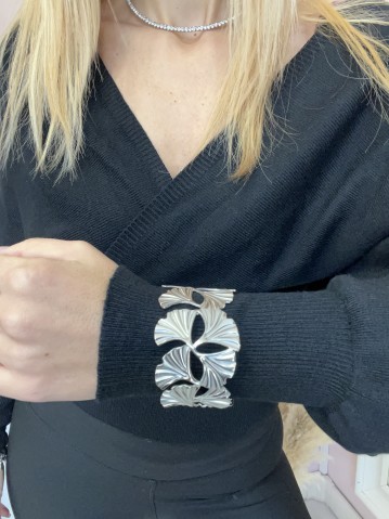 Bracciale rigido VIENTO silver