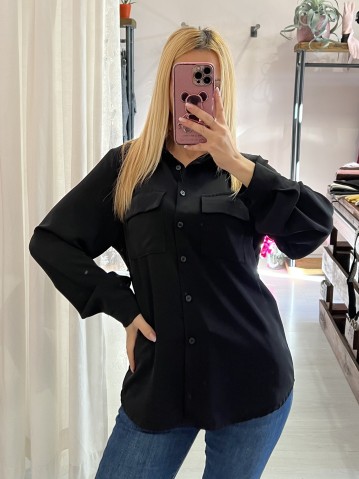 Camicetta taschine nera