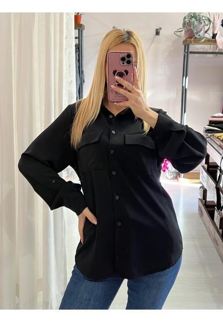 Camicetta taschine nera