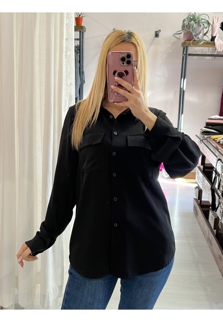 Camicetta taschine nera
