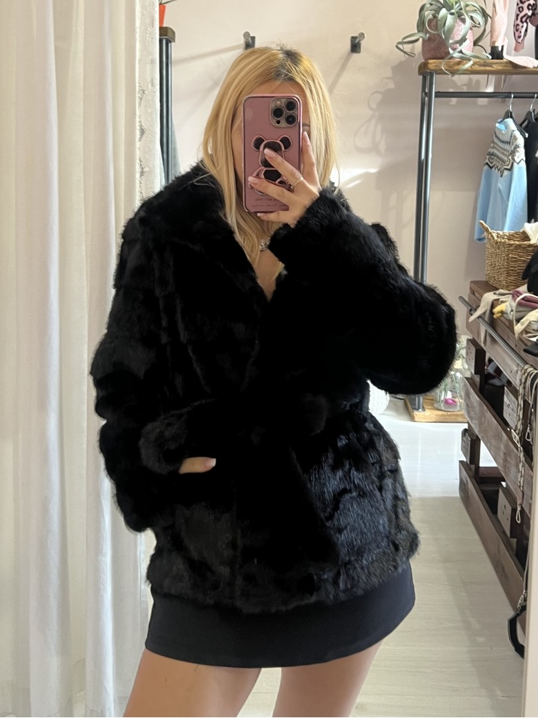 Pelliccia FLORENCE nera