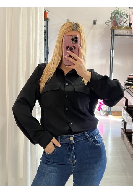 Camicetta taschine nera