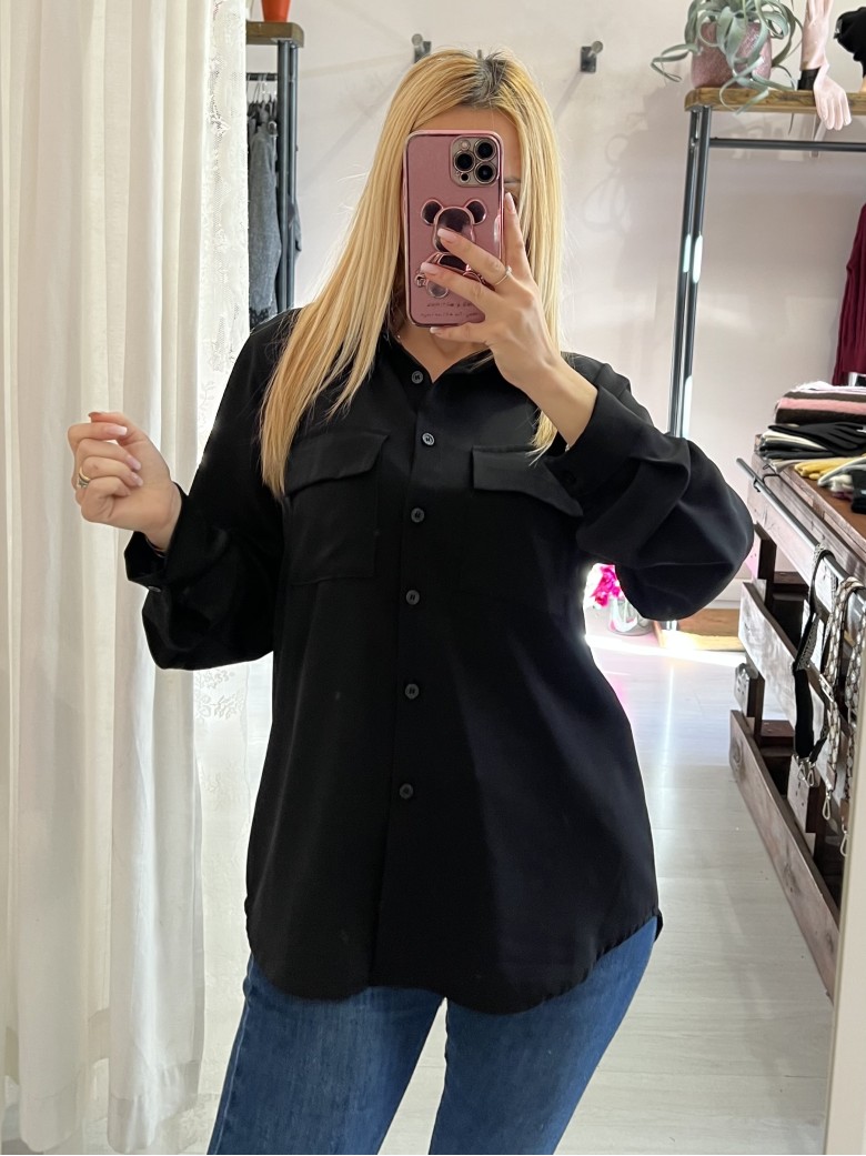 Camicetta taschine nera