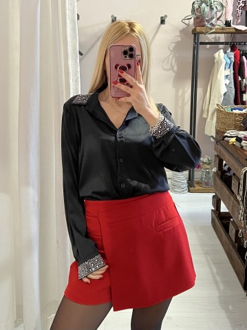 Camicia STRASS nera