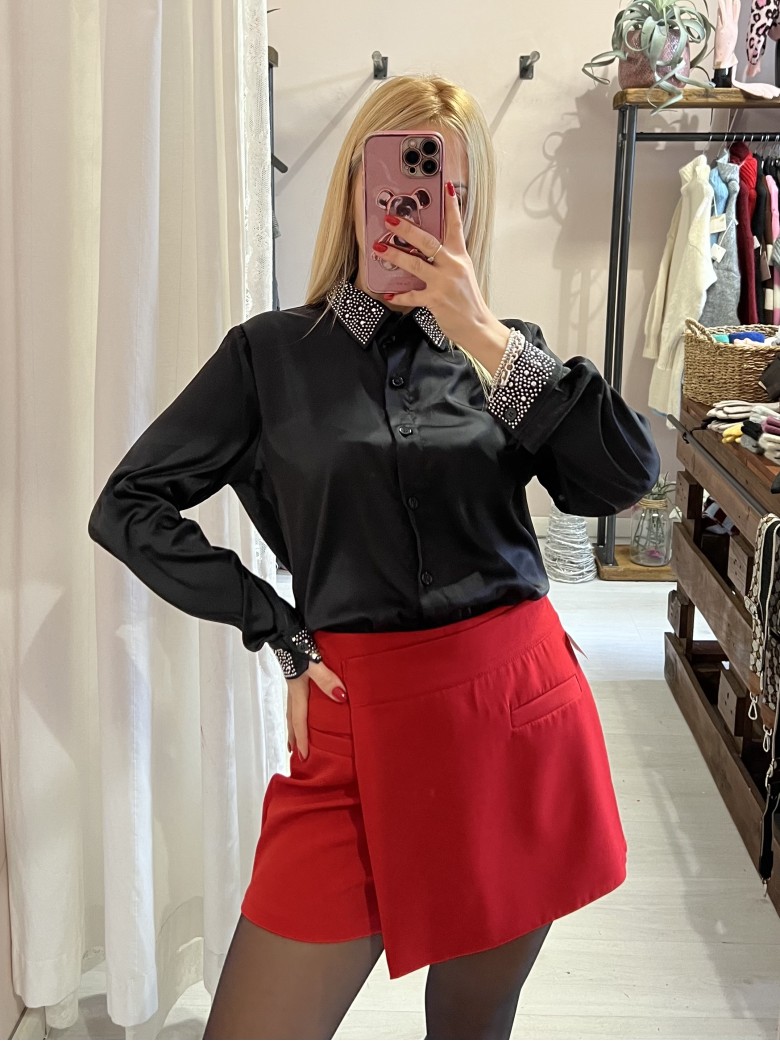 Camicia STRASS nera