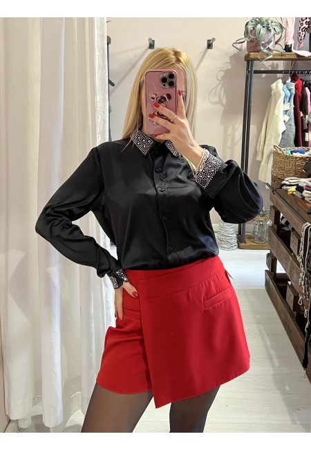 Camicia STRASS nera