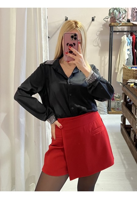 Camicia STRASS nera