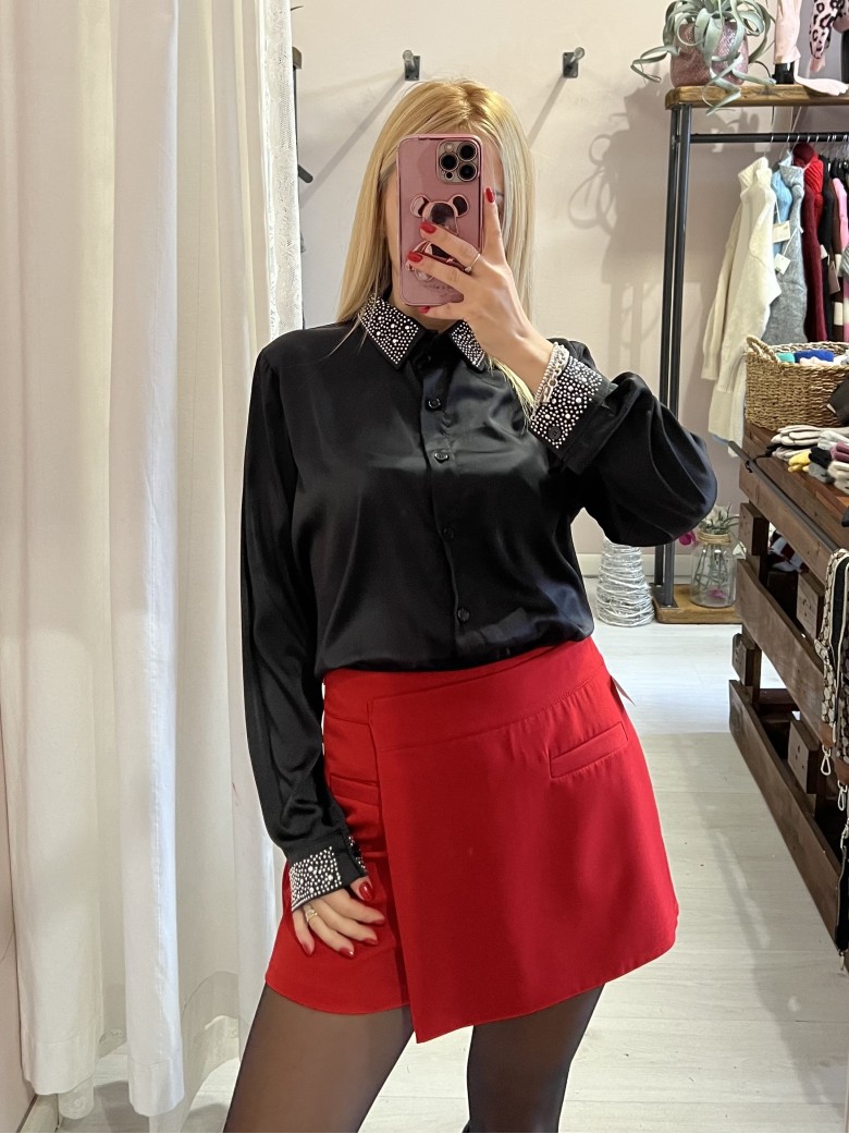 Camicia STRASS nera