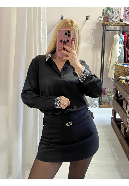 Camicia STRASS nera