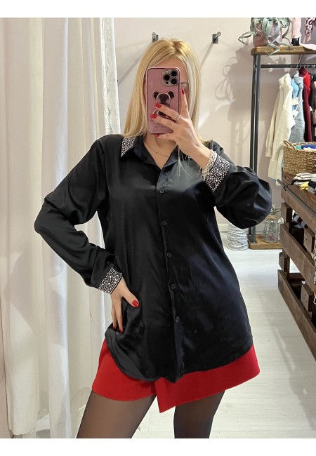 Camicia STRASS nera