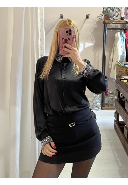 Camicia STRASS nera