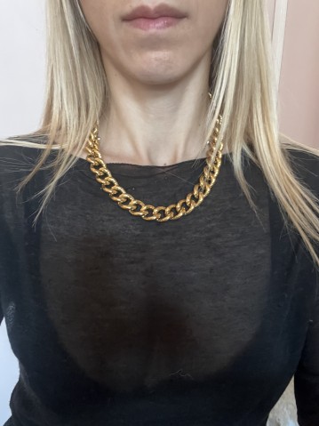 Collana girocollo a catena gold