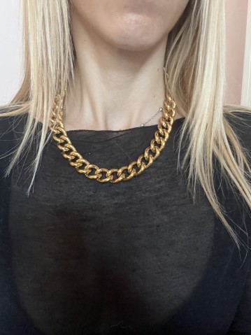 Collana girocollo a catena gold 2
