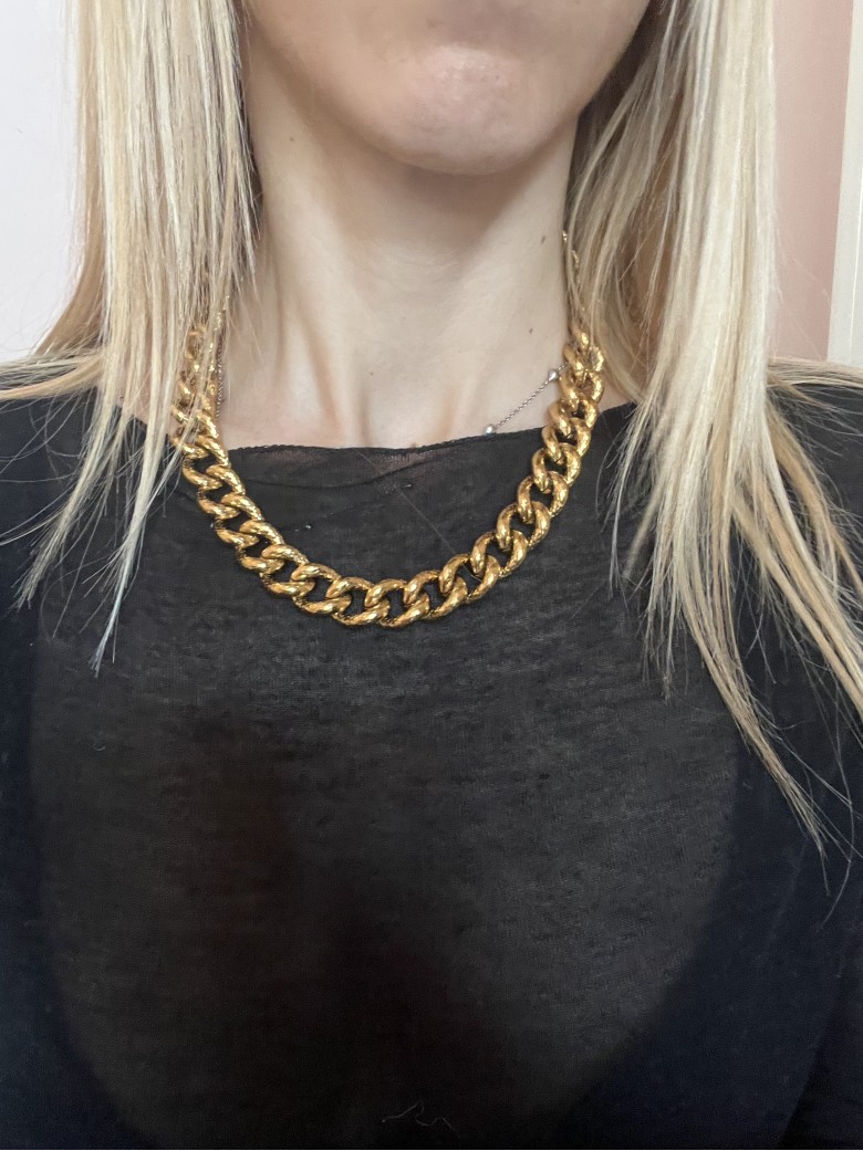 Collana girocollo a catena gold