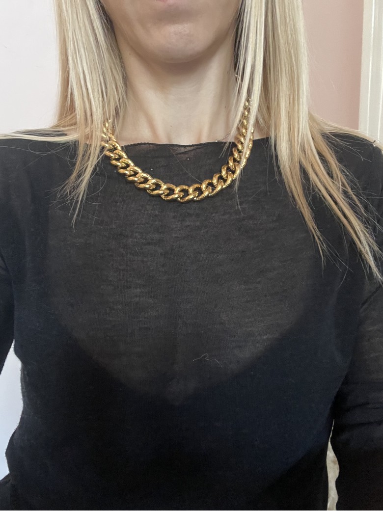 Collana girocollo a catena gold