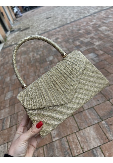 Borsetta LUREX con tracollina dorata