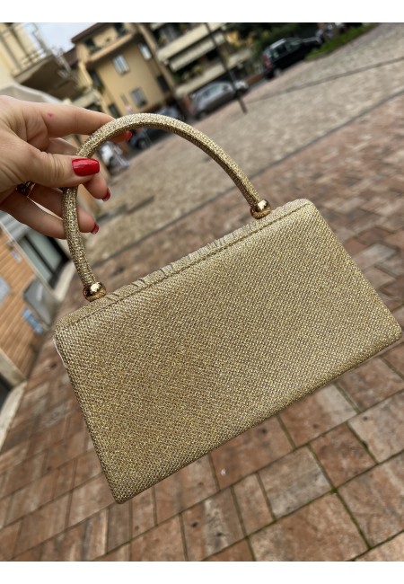 Borsetta LUREX con tracollina dorata