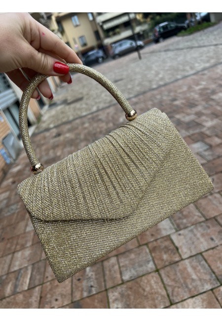 Borsetta LUREX con tracollina dorata