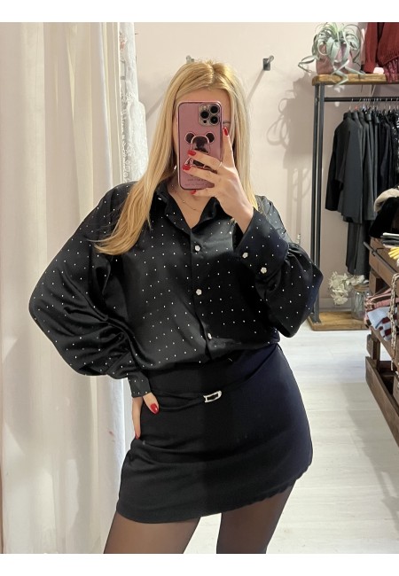 Camicia STRASS nera
