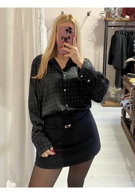 Camicia STRASS nera