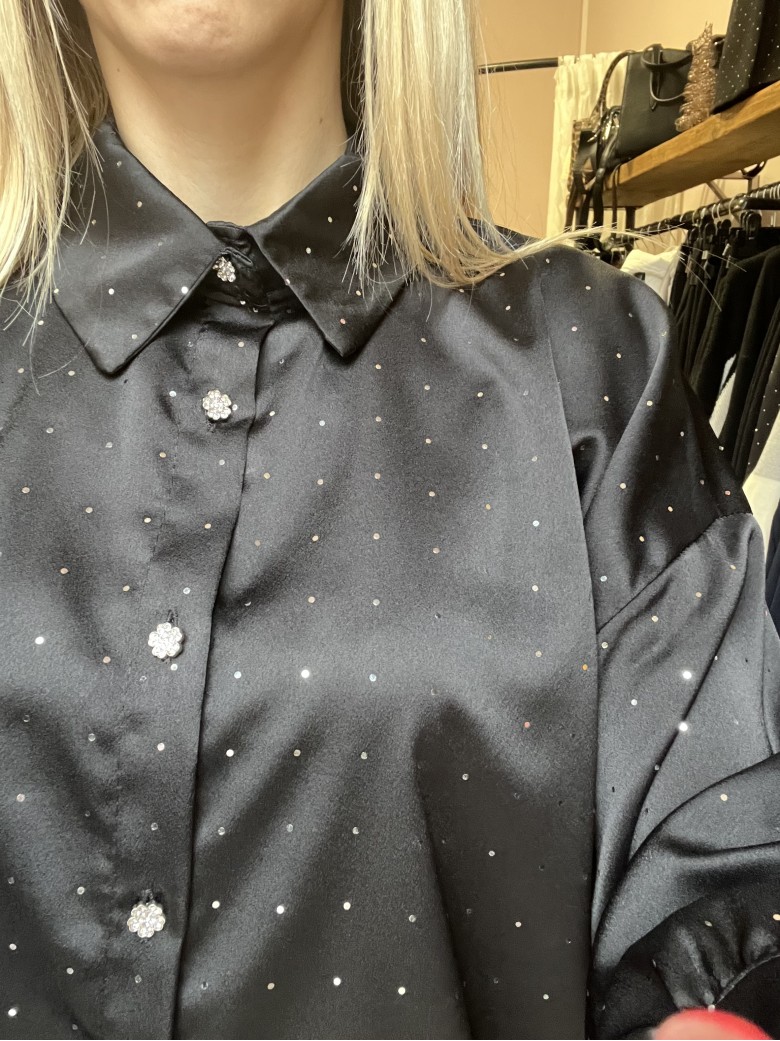 Camicia STRASS nera